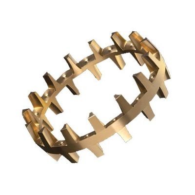 Double Row Spherical Roller Bearing Cages Material Brass For Two Rows Of Symmetrical Rollers