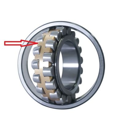 Double Row Spherical Roller Bearing Cages Material Brass For Two Rows Of Symmetrical Rollers